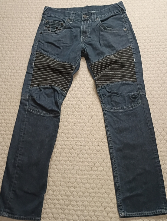 True Religion Other - True Religion Jeans Moto Slim Men’s Tag 31 Blue Ribbed Design [PLEASE READ]